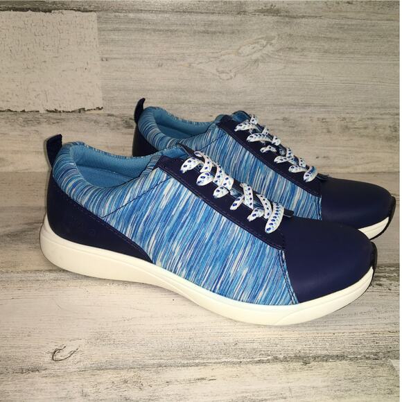Alegria TRAQ Qest Sneaker Blue 38 7.5-8 Nursing Smart Shoe Comfort Casual - Picture 1 of 11